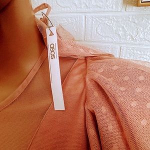 ASOS blush pink lace dress: size US 4, UK 8, EUR 36. Brand new with tags